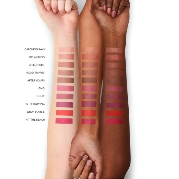 Buxom Plumping Matte Lip Cream Lipstick GNO Rosy Pink $26 NIB lip plumper - Picture 4 of 6